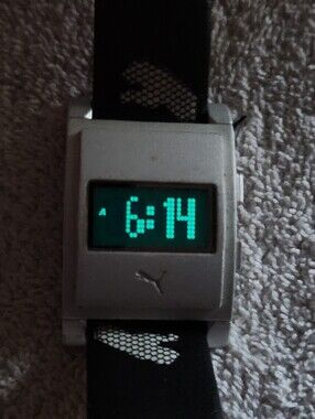 Puma Silver Digital Watch